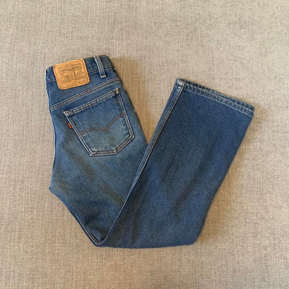 Vintage 70s Levi's Brown Tab wash denim Jeans - Picture 4 of 8